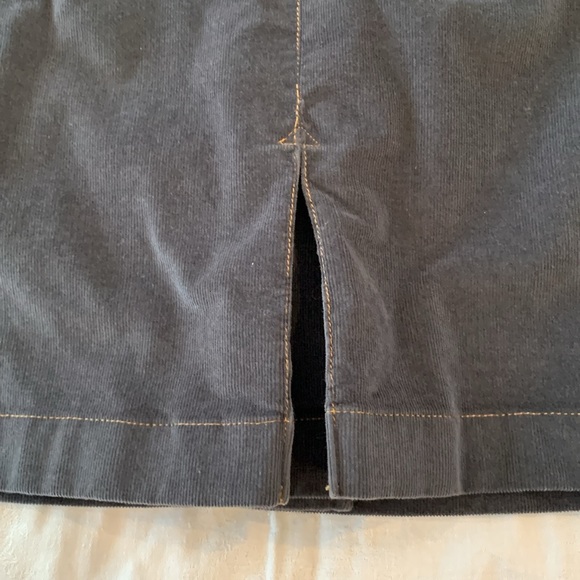 Brooks Brothers dark gray corduroy skirt size 10 - Picture 5 of 9